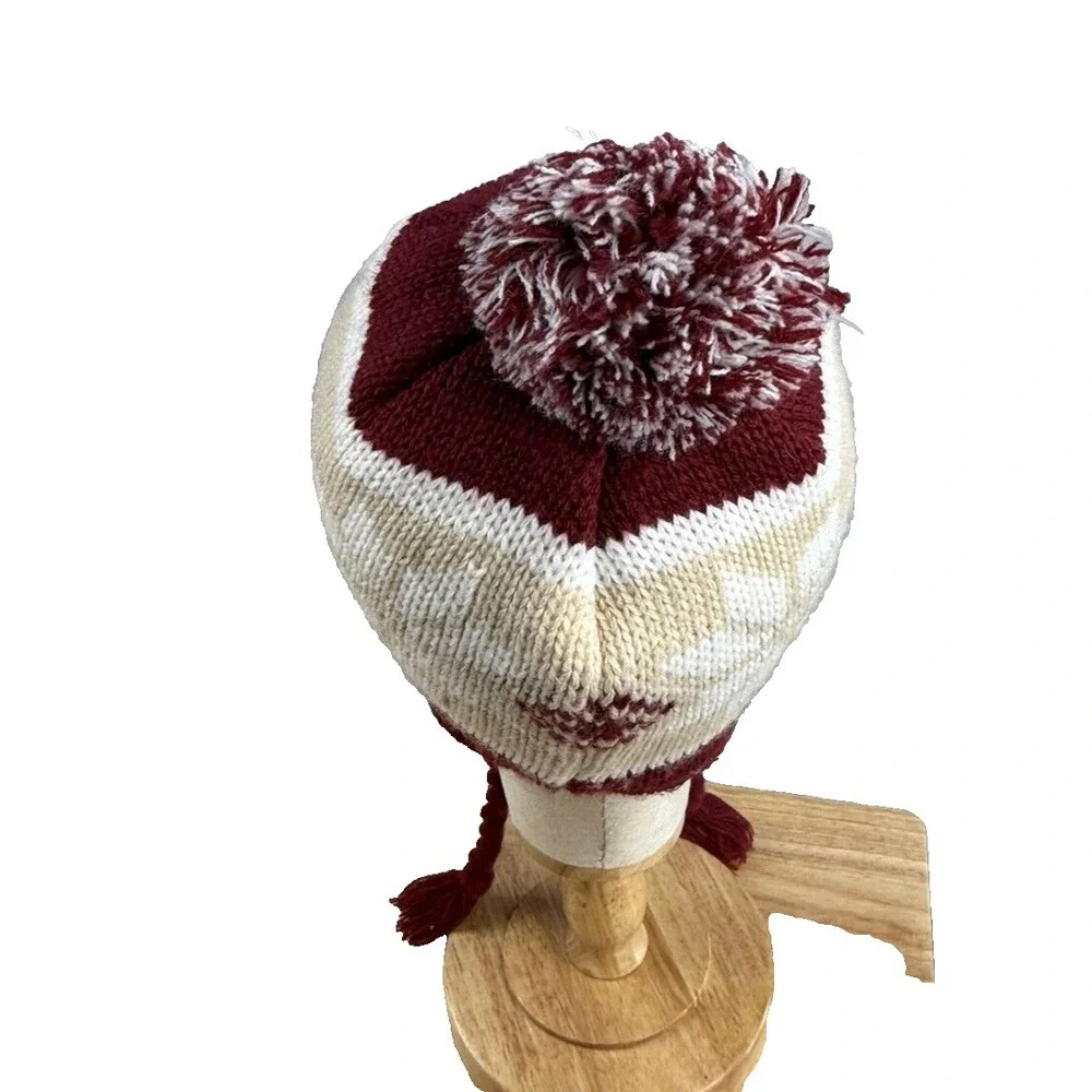 Top of the World Florida State Seminoles Knit Fleece Tassle Pom‎ Hat Adult Size
